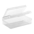 thumbnail image 1 of zeceouar Bilayer Plastic Pencil Box Large Capacity Pencil Boxes Clear Boxes With Snap-tight Lid Stackable Design and Stylish Office Supplies Storage Organizer Box, 1 of 8