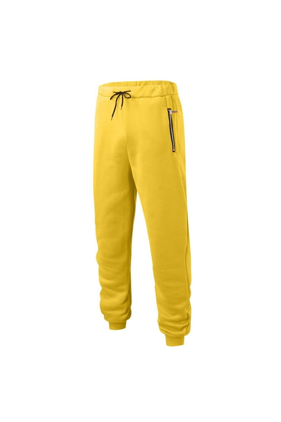 Essentials Sweatpants for Mens Casual Fashion Sport Pocket Elastic Ankle Binding Solid Color Elastic Waist Jogger Pants