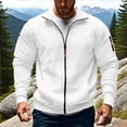 thumbnail image 1 of zejinsd Lightweight Jacket for Mens Long Sleeved Solid Color Thick Hiking Zipper Outwear Jacket, 1 of 4