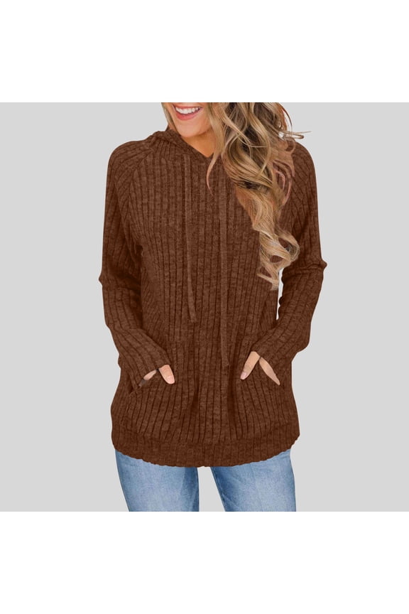 Long Sleeve for Women Casual Drawstrings Round Neck Sweatshirt Comfortable Relax Fashion Hoodie for Women