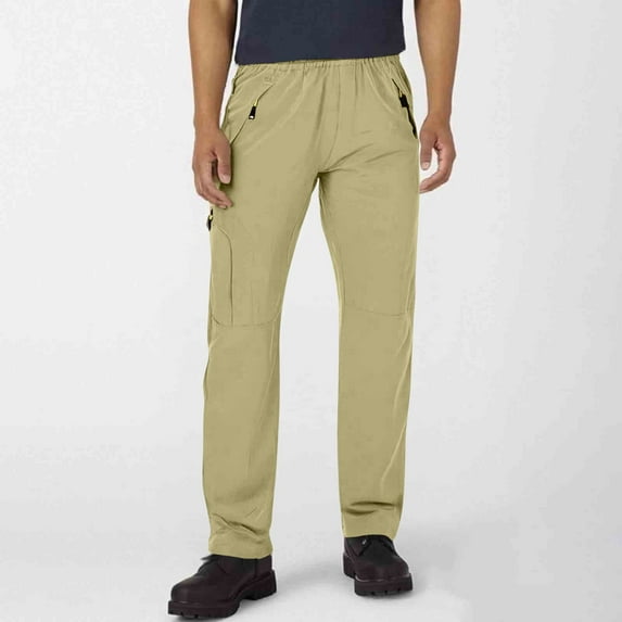 zejinsd Mens Pants Casual Quick Dry Lightweight Waterproof Hiking Golf Workwear Hunting Cargo Pants