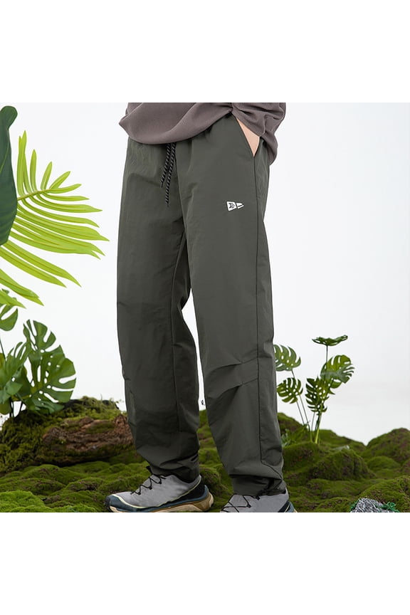 Mens Work Pants Casual Fashion Solid Elastic Waist Quick Dry Hiking Outdoors Pants Water Proofing Cargo Pants