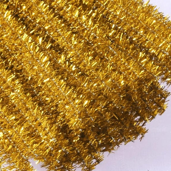 zengyuanjie 100PCS Christmas Supplies Glitter Bulk Fuzzy Sticks for DIY Art and Craft