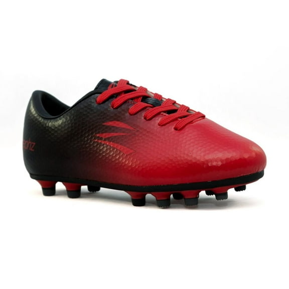 zephz Men's Wide Traxx Soccer Cleat Black/Space Cherry,, Sizes 6.5EE to 13EE