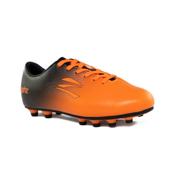 zephz Wide Traxx Orange/Black Soccer Cleat Youth EE