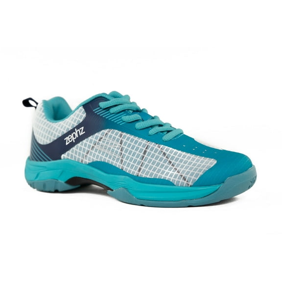 zephz Women's CourtLazer Pickleball Shoe, Canal Blue/White, 5