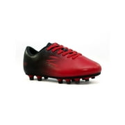 zephz Youth Wide Traxx Soccer Cleat Black/Space Cherry, 1EE