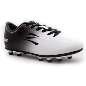 zephz Youth Wide Traxx Soccer Cleat White/Black, Sizes 12EE to 6EE