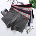 thumbnail image 1 of zeranth Men Panties Striped U Convex Mid Rise Stretch Close Tit Sexy Moisture Absorption Underpants Underwear Shorts Men Clothes, 1 of 7