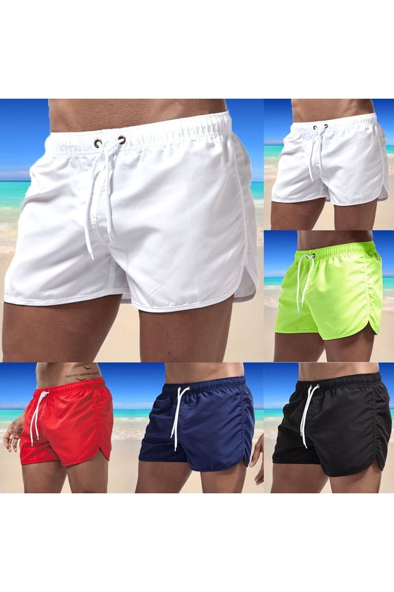 Men Shorts Super Soft Wear Resistant Polyester Summer Beach Shorts Swim Trunks for Male
