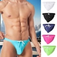 thumbnail image 1 of zeranth Men Triangle Swimming Briefs Low Waist Anti-exposure Drawstring Solid Color Soft Quick Dry Breathable Slim Fit Bathing Surfing Water Sports Swimming Trunks, 1 of 7