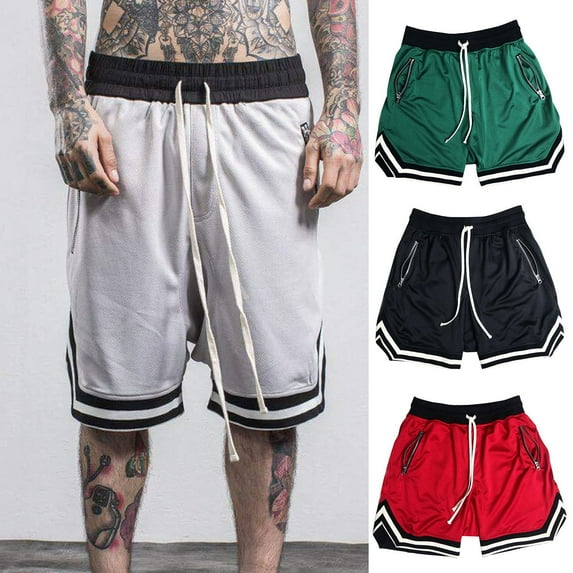 zeranth Shorts Mesh Loose Sportswear Men Casual Hip Hop Shorts for Sports