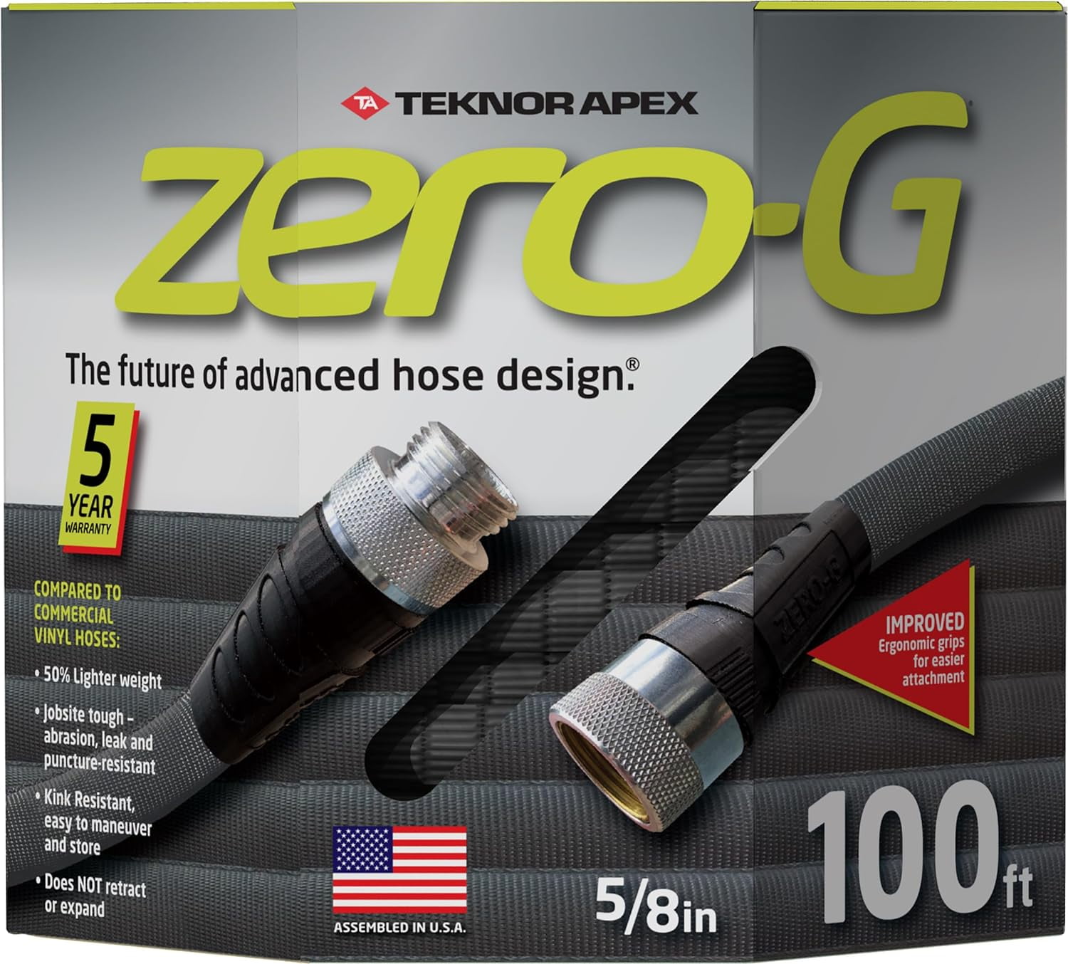 zero G 4001 100 Garden Hose 5 8 x 100 Gray Walmart com