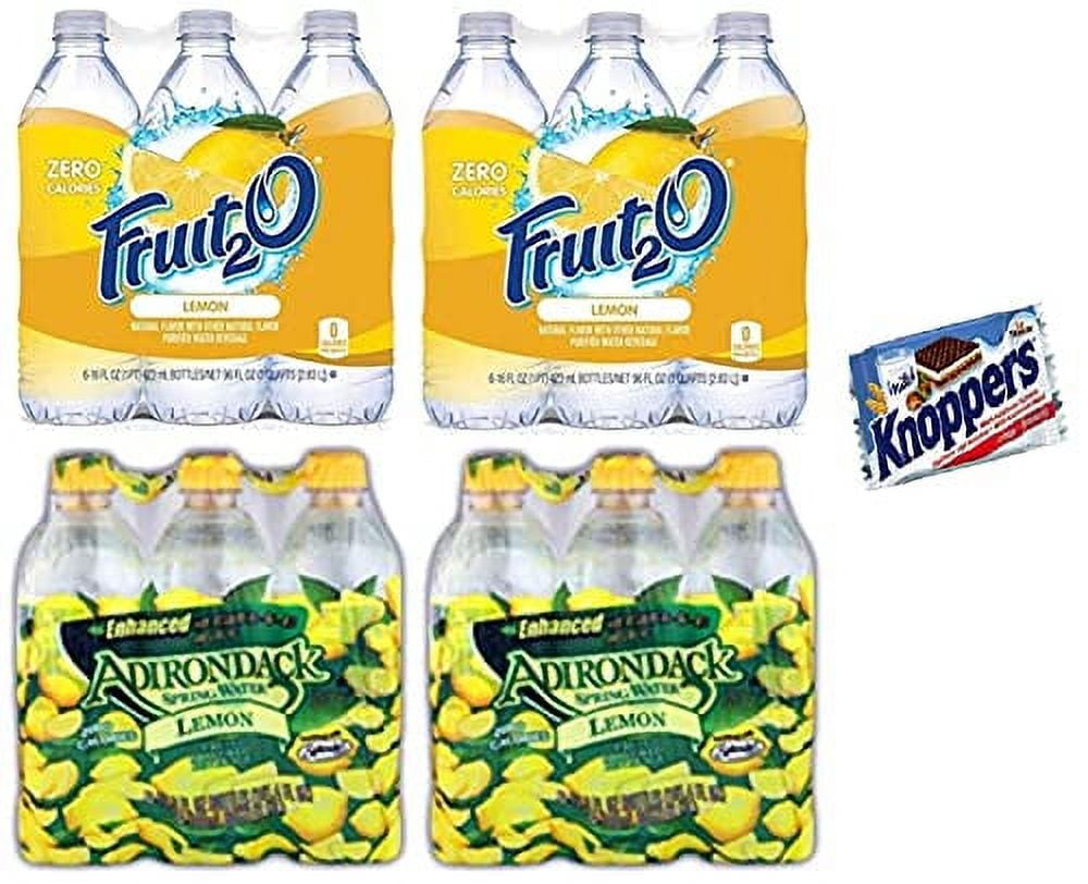 Zero Calorie Flavored Water Lemon (12 Bottles) + Adirondack Enhanced