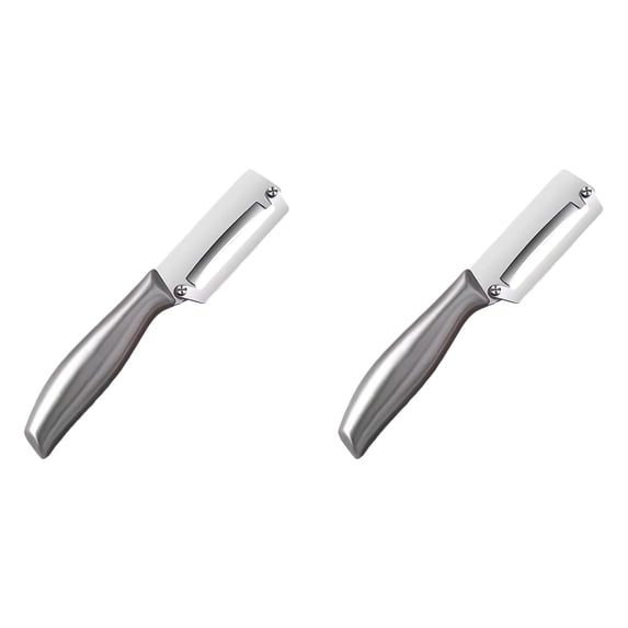 zero flex peeler,zero snag peeler,Multi-Functional Vegetable Peeler with Stainless Steel Handle and Blade Kitchen Tool for Fruit Apple Potato Pumpkin Papaya Zucchini 2PC