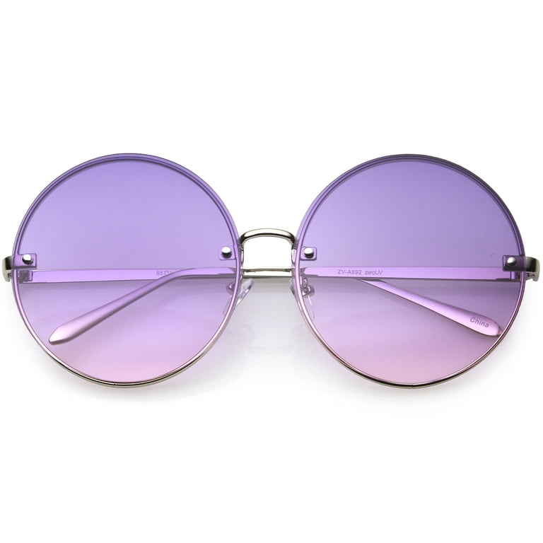 zeroUV Female Large Rimless Womens Fashion Oversize Gradient  display picture 3