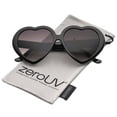 thumbnail image 1 of zeroUV Female Women's Oversize Gradient Lens Heart Sunglasses 56mm (Black / Lavender) - 56mm, 1 of 4