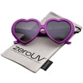 thumbnail image 1 of zeroUV Female Women's Oversize Gradient Lens Heart Sunglasses 56mm (Purple / Lavender) - 56mm, 1 of 4