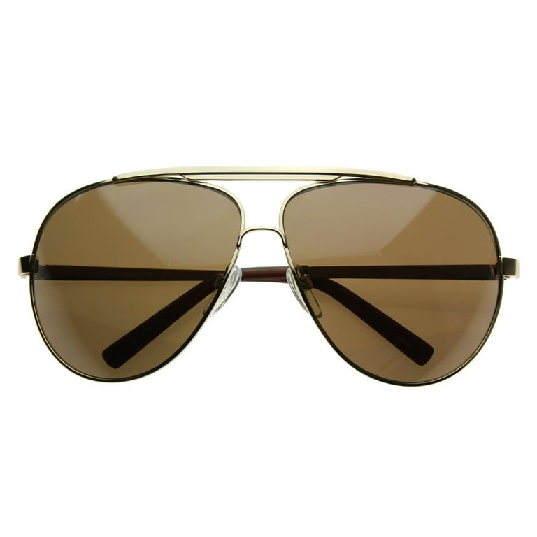 Aviator Big Frame Designer Sunglasses ZeroUV High Quality Full