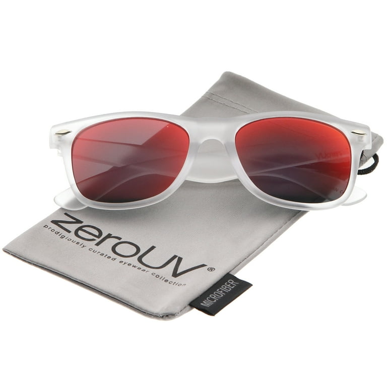 Red reflective sunglasses on sale