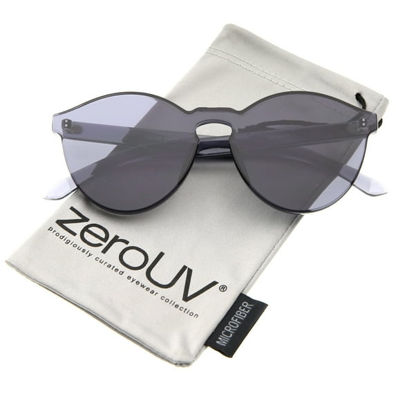 zeroUV - One Piece PC Lens Rimless Ultra-Bold Colorful Mono Block Sunglasses 60mm - 60mm