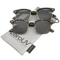 thumbnail image 1 of zeroUV - Polarized Lens Classic Half Frame Horn Rimmed Sunglasses 50mm - 50mm, 1 of 4