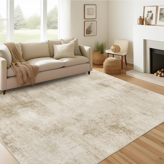 zesthome 4x6 Area Rugs, Washable Rugs for Living Room, Modern Abstract Area Rug, Stain Resistant Rugs for Bedroom, Dining Room, Home Office, Ultra-Thin Low Pile Rug C105