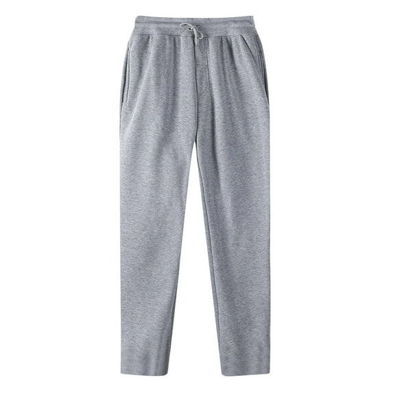 zfhfof Men Cotton Yoga Pants Casual Drawstring Waist Workout Jogger Sweatpants Jogger Open Bottom Lounge Pants with Pockets