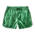 thumbnail image 1 of zfhfof Men Shiny Metallic Swim Trunks Elastic Waist Sparkly Shorts Hot Pants Party Clubwear with Pockets, 1 of 7