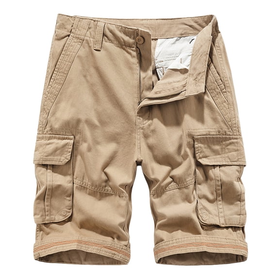 zfhfof Men's Cargo Shorts Summer Loose Fit Cotton Casual Outdoor Lightweight Work Shorts with Multi Pockets