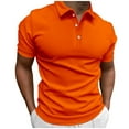 thumbnail image 1 of zfhfof Men's Casual Polo Shirts Classic Button Basic Short Sleeve Shirt Solid Color Cotton Tees Athletic Golf Stylish Tops, 1 of 6