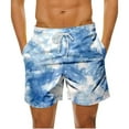 thumbnail image 1 of zfhfof Men's Hawaiian Shorts Summer Vacation Beach Shorts for Men Elastic Waist Drawstring Shorts with Pockets, 1 of 4