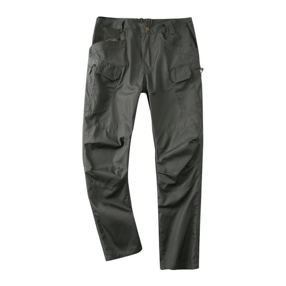 zfhfof Men's Hiking Cargo Pants Quick-Dry Lightweight Travel Work Trousers Multi Pockets Outdoor Mountain Fishing Camping Pants