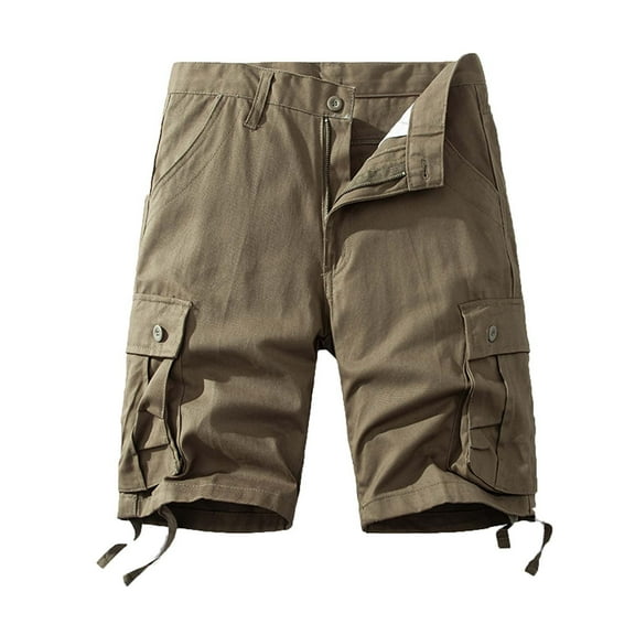 zfhfof Men's Hiking Cargo Shorts Loose Fit Casual Shorts Cotton Stretch Outdoor Work Shorts with Multi Pockets