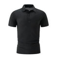 thumbnail image 1 of zfhfof Men's Knit Polo Shirts Classic Button Collared Casual Golf Shirt Slim Fit Short Sleeves Lightweight Fashion T-Shirts, 1 of 3