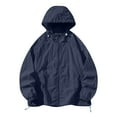 thumbnail image 1 of zfhfof Men's Lightweight Packable Sun Protection Jacket Quick Dry Full Zip Hooded Windbreaker for Hiking, 1 of 5