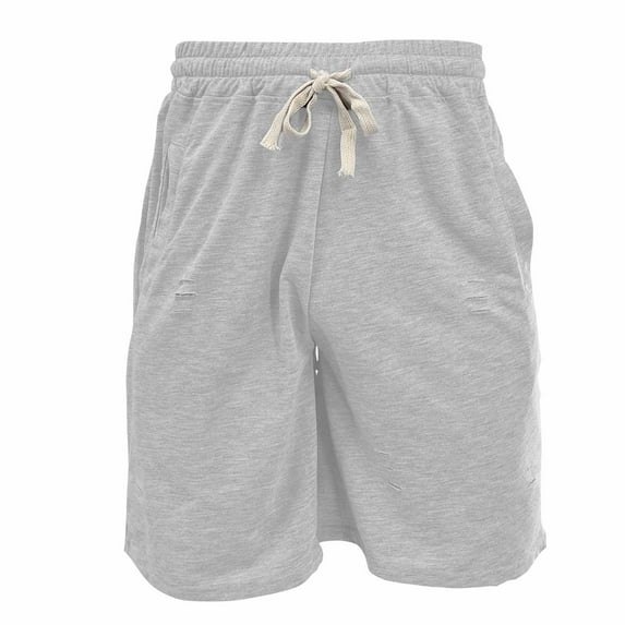 zfhfof Men's Sweat Shorts Lounge Lightweight Elastic Waist Drawstring Short Pants Solid Color Workout Shorts with Pockets
