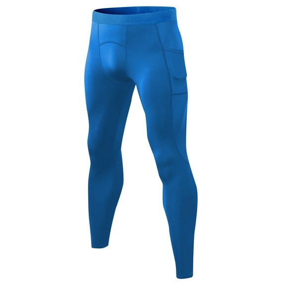 zfhfof Men's Thermal Compression Pants Athletic Leggings Workout Running Tights Base Layer Yoga Leggings with Pockets