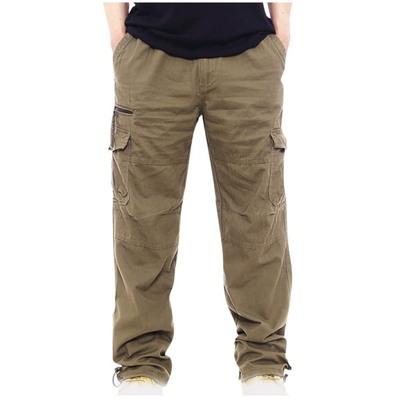 zfhfof Mens Camo Cargo Pants Casual Regular Fit Cotton Twill Trousers Multi Pockets Camouflage Outdoor Hiking Combat Work Pants