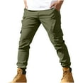 thumbnail image 1 of zfhfof Mens Cargo Pants Fashion Casual Lightweight Tapered Pant Outdoor Hiking Work Trousers with Pockets, 1 of 6