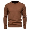 thumbnail image 1 of zfhfof Mens Crewneck Basic Sweater Slim Fit Lightweight Sweatshirts Knitted Pullover Sweaters for Casual Or Dressy Wear, 1 of 3