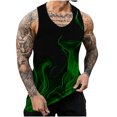 thumbnail image 1 of zfhfof Mens Funny Tank Top Novelty 3D Flame Pattern Printed Sleeveless Muscle T-Shirts Quick Dry Casual Graphics Workout Athletic Tees, 1 of 5