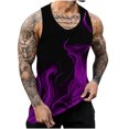 thumbnail image 1 of zfhfof Mens Funny Tank Top Novelty 3D Flame Pattern Printed Sleeveless Muscle T-Shirts Quick Dry Casual Graphics Workout Athletic Tees, 1 of 5