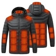 thumbnail image 1 of zfhfof Mens Heated Jacket Outdoor Winter Warm 4 Control 29 Heating Zones Puffer Jackets USB Charge Heated Coats with Detachable Hood, 1 of 9