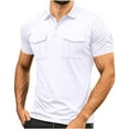 thumbnail image 1 of zfhfof Polo Shirts for Men with Pockets Short Sleeve Collared Golf Shirts Quick Dry Performance Athletic Summer Shirts, 1 of 6