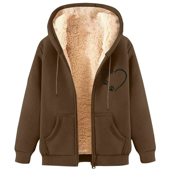 zfwon Hoodies for Men Mens Casual Full Zip Up Hoodie Long Sleeve Sweatshirt Winter Trendy Fleece Lined Jumpers Casual Printed Jackets Mens Fluzzy Coats with Pocket