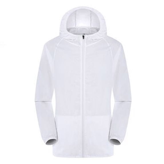 zfwon Ladies Hooded Zippers Rain Coat Solid Color Windproof Jacket Women Lightweight Raincoat Hooded Rain Jacket Outdoor Bicycle Sports Quick Dry Windbreaker Top