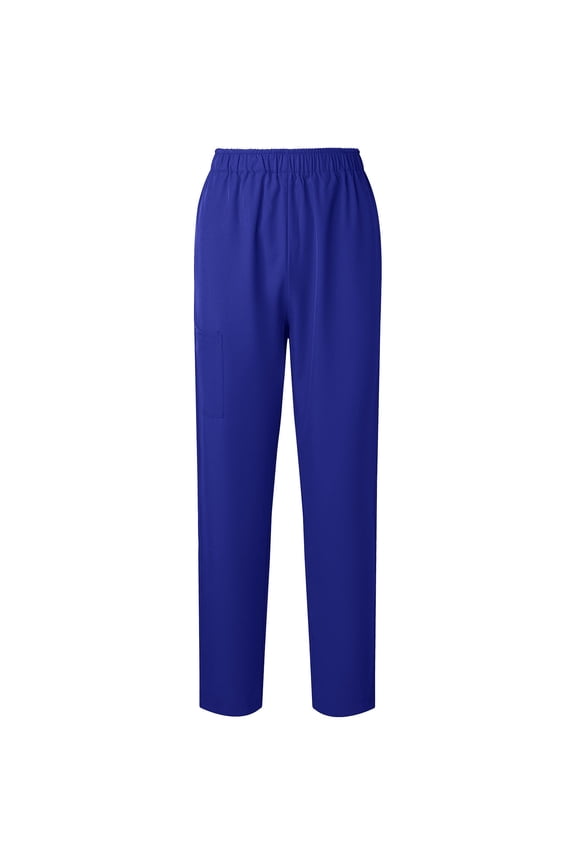 Ladies Trousers Elasticated High Waist Solid Color Straight Leg Work Pants Medical Doctor Uniform Pants Nurse Hospital Scrubs Work Wear Pant With Pockets