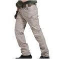 thumbnail image 1 of zfwon Men's Cargo Trousers Plus Size Waterproof Multi Pockets Work Pants Lightweight Plain Color Outdoor Camping Hiking Running Pants Casual Loose Daily Wear Trousers, 1 of 5