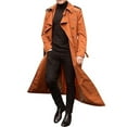 thumbnail image 1 of zfwon Mens Long Trench Coats Regular Fit Full Length Casual Smart Overcoat Lightweight Windbreaker Plain Long Jackets Formal Business Outwear Fall Winter Warm Jackets, 1 of 5